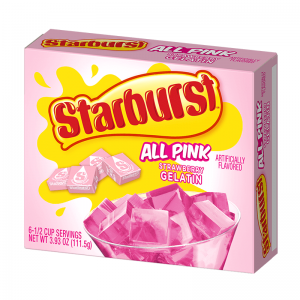 Starburst All Pink Strawberry Gelatin