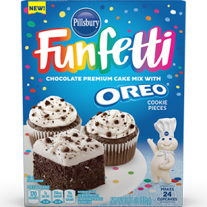 Funfetti Chocolate Premium Cake Mix With Oreo